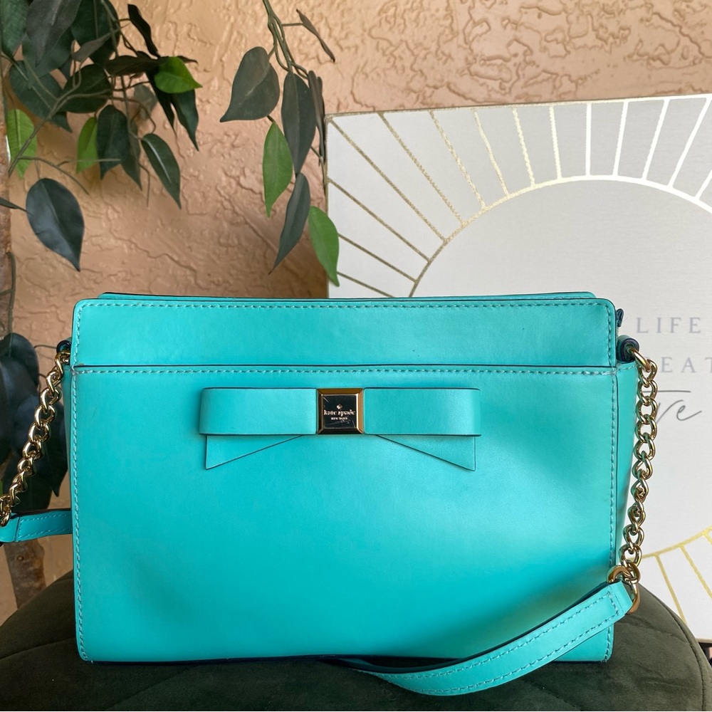 LIKE NEW Tiffany Blue Kate Spade Crossbody